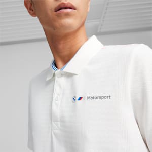 メンズ BMW MMS ジャガード 半袖 ポロシャツ, PUMA White, extralarge-JPN
