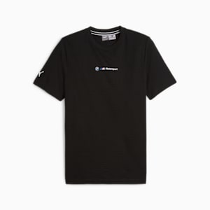 BMW M Motorsport Men's Jacquard Tee, PUMA Black, extralarge