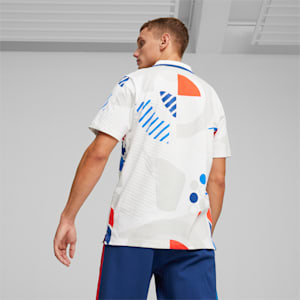 BMW M Motorsport Men's All-Over Print Polo, Cheap Jmksport Jordan Outlet White-AOP, extralarge