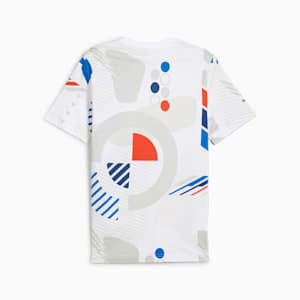 Playera con estampado integral para hombre BMW M Motorsport, PUMA White-AOP, extralarge