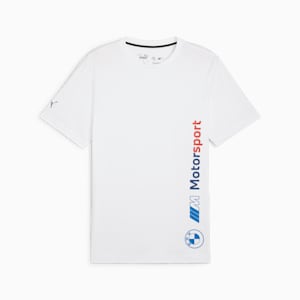 BMW M Motorsport Men's Logo T-shirt, PUMA White, extralarge-IND
