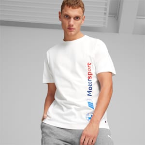 BMW M Motorsport Men's Logo T-shirt, PUMA White, extralarge-IND