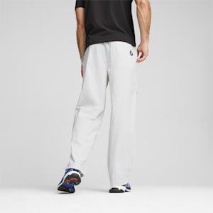 BMW M Motorsport Summer Crew Men's Cargo Pants, Silver Mist, extralarge-IND