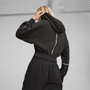 BMW M Motorsport Women's Hooded Sweat Jacket, PUMA Black, extralarge