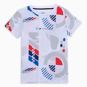 BMW M Motorsport Youth Tee, PUMA White-AOP, extralarge-IND
