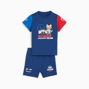 2-Piece BMW M Motorsport Tee Toddlers' Set, Pro Blue-M color, extralarge