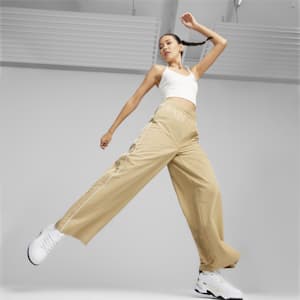 T7 Women's Relaxed Fit Track Pants, Prairie Tan, extralarge-IND