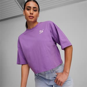 Puma French Terry Crew Bluza, Ultraviolet, extralarge