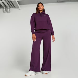 BETTER CLASSICS Women's Relaxed Fit Hoodie, Midnight Plum, extralarge-IND