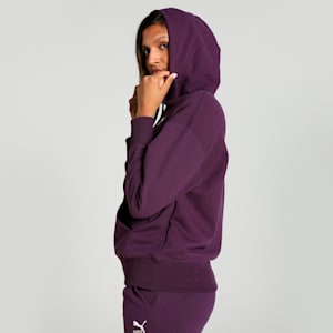 BETTER CLASSICS Women's Relaxed Fit Hoodie, Midnight Plum, extralarge-IND