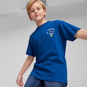 DOWNTOWN Youth Graphic T-shirt, Cobalt Glaze, extralarge-IND