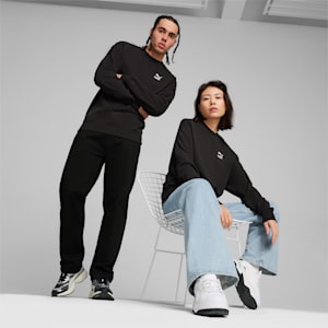 BETTER CLASSICS Relaxed Fit Unisex Sweatshirt, PUMA Black, extralarge-IND