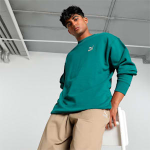 BETTER CLASSICS Relaxed Fit Unisex Sweatshirt, Cold Green, extralarge-IND