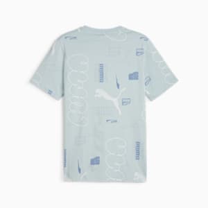 メンズ CLASSICS ブランド ラブ AOP 半袖 Tシャツ, Turquoise Surf-AOP, extralarge-JPN