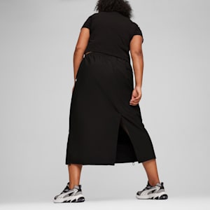 DARE TO Women's Midi Woven Skirt, PUMA Black, extralarge