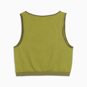 DARE TO Women's Crop Top, Olive Green, extralarge