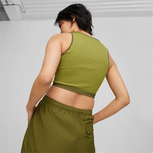 Crop top para mujer DARE TO, Olive Green, extralarge