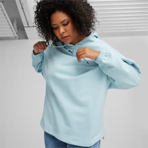 DARE TO Women's Oversized Hoodie, Turquoise Surf, extralarge