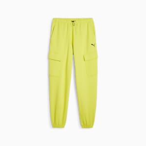 DARE TO Women's Relaxed Fit Sweatpants, Lime Sheen, extralarge-IND