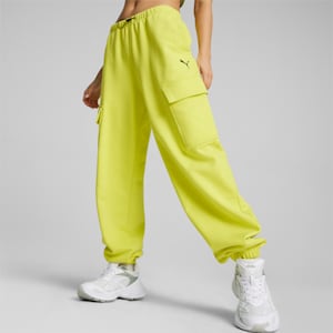 DARE TO Relaxed Women's Sweatpants, Lime Sheen, extralarge