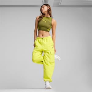 DARE TO Relaxed Women's Sweatpants, Lime Sheen, extralarge