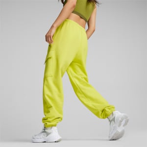 DARE TO Relaxed Women's Sweatpants, Lime Sheen, extralarge