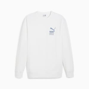 BRAND LOVE Men's Crew-Neck Sweatshirt, PUMA White, extralarge-IND