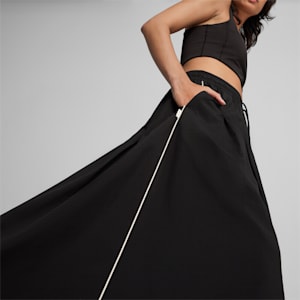 Falda midi plisada para mujer INFUSE, PUMA Black, extralarge