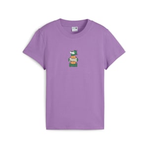 ウィメンズ フォー ザ ファンベース グラフィック 半袖 Tシャツ, Ultraviolet, extralarge-JPN