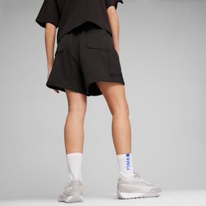 DOWNTOWN Women's High-Waist Shorts, PUMA Black, extralarge-IND