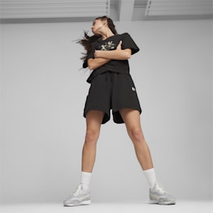 DOWNTOWN Women's High Waist Shorts, Cheap Jmksport Jordan Outlet Victoria Black, extralarge
