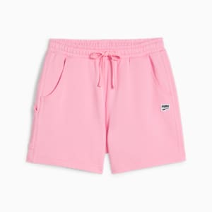 DOWNTOWN Women's High Waist Shorts, Pink Lilac, extralarge