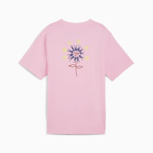 DOWNTOWN Women's Relaxed Graphic Tee, Pink Lilac, extralarge