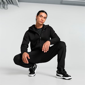 PUMATECH Men's Full-Zip Hoodie, PUMA Black, extralarge-IND