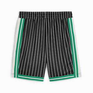 For the Fanbase T7 Men's Mesh Shorts, PUMA Black-AOP, extralarge