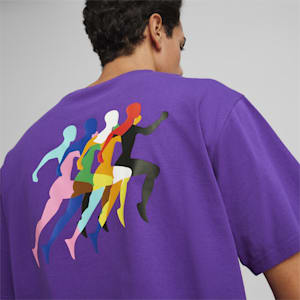 Playera estampada LOVE MARATHON, Iris, extralarge