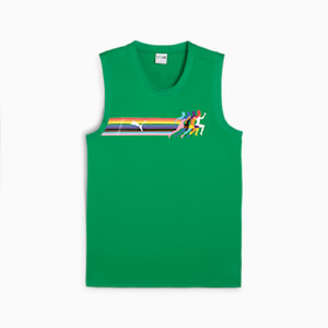 Playera sin mangas en tejido de malla LOVE MARATHON, Meadow, extralarge