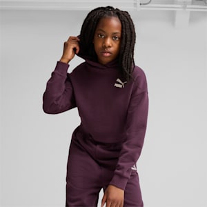 Sudadera con capucha para niños grandes BETTER CLASSICS, Midnight Plum, extralarge