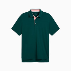 MATTR Brigade Men's Golf Polo, Dark Myrtle-Pink Fruit, extralarge-IND