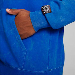 Chaqueta con capucha con logo NYC REMIX para hombre, PUMA Team Royal, extragrande