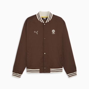 Porsche Legacy Men's Statement Bomber Jacket, Chestnut Brown, extralarge