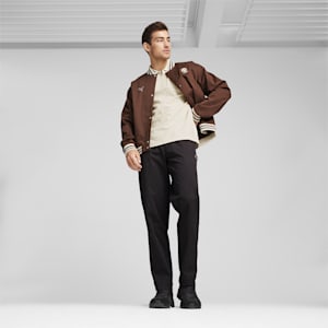 Porsche Legacy Men's Statement Bomber Jacket, Chestnut Brown, extralarge