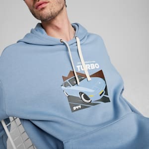 Porsche Legacy 944 Men's Motorsport Graphic Hoodie, Zen Blue, extralarge