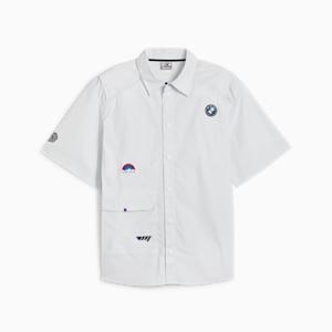 BMW M Motorsport Summer Crew Men's Shirt, Silver Mist, extralarge-IND