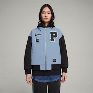 PUMA x SOPHIA CHANG Women's Bomber Jacket, Zen Blue, extralarge
