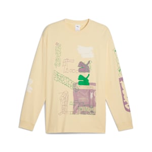 メンズ PUMA x MARTI SAWE グラフィック 長袖 Tシャツ, Chamomile, extralarge-JPN