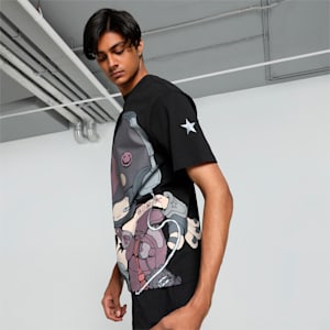 PUMA x YAMEPI Men's Graphic Relaxed Fit Tee, PUMA Black, extralarge-IND