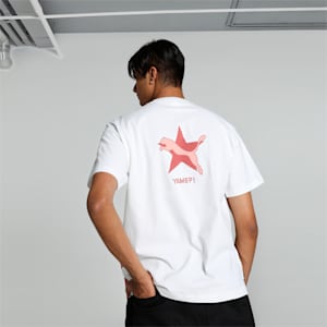 PUMA x YAMEPI Men's Graphic Relaxed Fit Tee, PUMA White, extralarge-IND