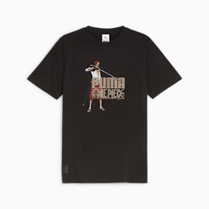 Playera PUMA x ONE PIECE para hombre, PUMA Black, extralarge