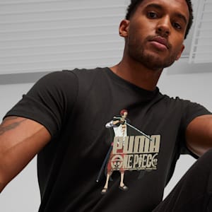 Playera PUMA x ONE PIECE para hombre, PUMA Black, extralarge